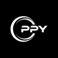 ppy carta logotipo projeto, inspiração para uma único identidade. moderno elegância e criativo Projeto. marca d'água seu sucesso com a impressionante isto logotipo. vetor