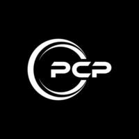 pcp carta logotipo projeto, inspiração para uma único identidade. moderno elegância e criativo Projeto. marca d'água seu sucesso com a impressionante isto logotipo. vetor