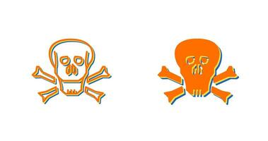 ícone de vetor de caveira pirata