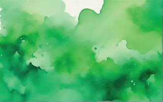 fundo verde aquarela vetor