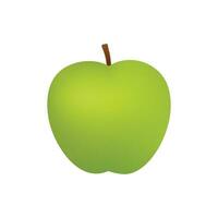 verde maçã ilustração em branco fundo vetor