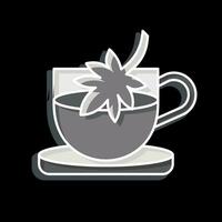 ícone cannabis chá. relacionado para cannabis símbolo. lustroso estilo. simples Projeto editável. simples ilustração vetor