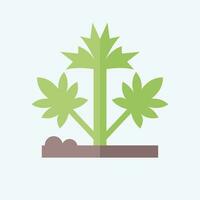 ícone cânhamo. relacionado para cannabis símbolo. plano estilo. simples Projeto editável. simples ilustração vetor