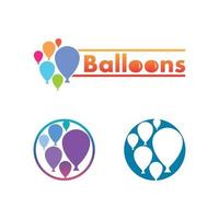 balão e bolha voando balões festivos de vetor, brilhantes com balões brilhantes para férias vetor