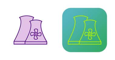ícone de vetor de usina nuclear