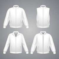 conjunto de maquete de jaqueta branca