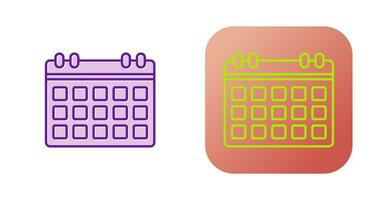 ícone de vetor de calendário