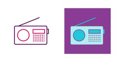 ícone de vetor de conjunto de rádio