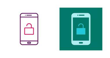 ícone de vetor de telefone desbloqueado