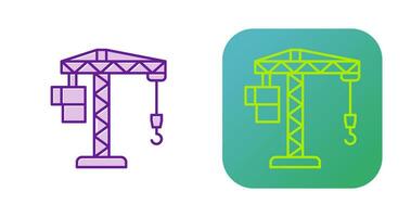 ícone de vetor de levantamento de guindaste