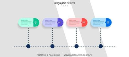 o negócio dados visualização Linha do tempo infográfico ícones projetado para abstrato fundo modelo Marco histórico elemento moderno diagrama processo tecnologia digital marketing dados apresentação gráfico vetor