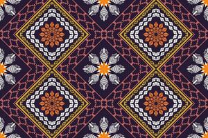 geométrico étnico asteca bordado estilo.figura ikat oriental tradicional arte padrão.design para étnico plano de fundo,papel de parede,moda,vestuário,embrulho,tecido,elemento,sarong,gráfico ilustração. vetor