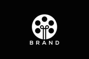 na moda e mínimo conhecimento e filme e televisão Produção vetor logotipo Projeto