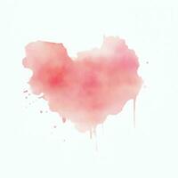 fundo aquarela rosa pintado à mão detalhado vetor