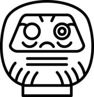 Daruma vetor ícone Projeto