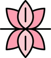 design de ícone de vetor de flor de lótus