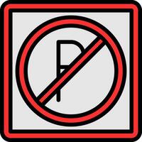não estacionamento vetor ícone Projeto