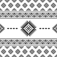 tribal fundo Projeto com abstrato geométrico forma. desatado étnico padronizar. folk enfeite estilo. Projeto para impressão tecido e roupas. Preto e branco cor. vetor