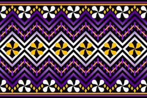 padrão étnico geométrico colorido sem costura projetado para plano de fundo, papel de parede, roupas tradicionais, tapete, cortina e decoração de casa. vetor