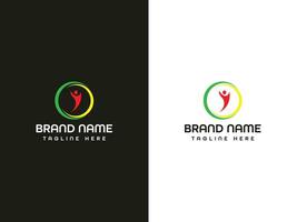 design do logotipo da carta vetor