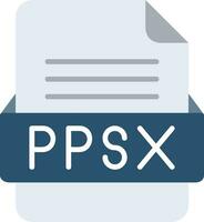 ppsx Arquivo formato linha ícone vetor