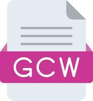 gcw Arquivo formato linha ícone vetor