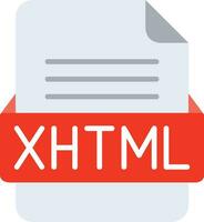 xhtml Arquivo formato linha ícone vetor