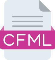 cfml Arquivo formato linha ícone vetor