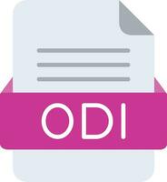 odi Arquivo formato linha ícone vetor