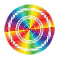vetor abstrato arco Iris círculos efeito fundo