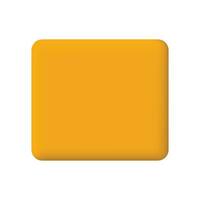 vetor 3d amarelo quadrado discurso bolha ícones isolado em branco pastel fundo