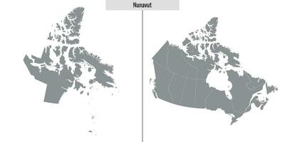 mapa da província do canadá vetor