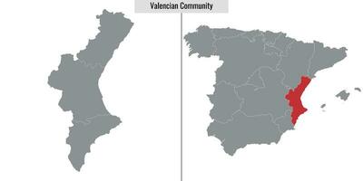 mapa região do Espanha vetor