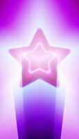 ultravioleta Estrela forma fundo, virtual realidade, abstrato moda fundo, tolet néon luzes, Rosa azul espectro vibrante cores, laser mostrar. moderno beleza Estrela fundo ilustração vetor