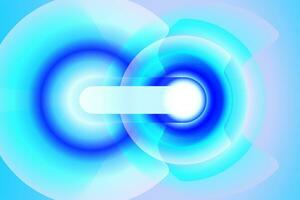 futurista abstrato fundo com Oi tecnologia circular forma. azul portal ui com holograma luz tecnologia e néon círculo efeito. futurista jogos tecnologia, brilhante embrulho aura. vetor