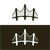 ícone de vetor do modelo de logotipo da ponte