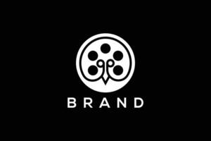 na moda e mínimo conhecimento e filme e televisão Produção vetor logotipo Projeto