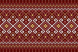 vermelho tradicional étnico padronizar paisley flor ikat fundo abstrato asteca africano indonésio indiano desatado padronizar para tecido impressão pano vestir tapete cortinas e sarongue vetor