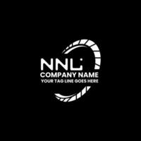 nnl carta logotipo vetor projeto, nnl simples e moderno logotipo. nnl luxuoso alfabeto Projeto