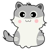 gato fofo no estilo de anime de copo 11233869 Vetor no Vecteezy