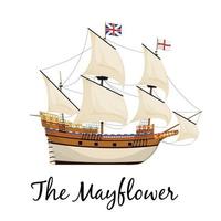 o navio mayflower vetor