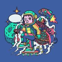 astro ladrao ilustração vetor