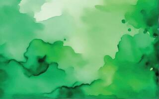 fundo verde aquarela vetor