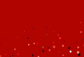 fundo vector vermelho claro com bolhas.