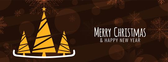 Modelo de banner elegante feliz Natal vetor