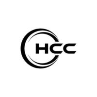hcc carta logotipo projeto, inspiração para uma único identidade. moderno elegância e criativo Projeto. marca d'água seu sucesso com a impressionante isto logotipo. vetor