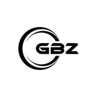 gbz logotipo projeto, inspiração para uma único identidade. moderno elegância e criativo Projeto. marca d'água seu sucesso com a impressionante isto logotipo. vetor