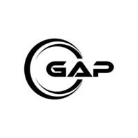 Gap = Vão logotipo projeto, inspiração para uma único identidade. moderno elegância e criativo Projeto. marca d'água seu sucesso com a impressionante isto logotipo. vetor