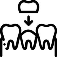 dente dentista ícone símbolo imagem vetor. ilustração do a dental remédio símbolo Projeto gráfico imagem vetor