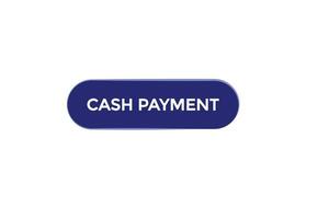 Novo dinheiro Forma de pagamento moderno, local na rede Internet, clique botão, nível, sinal, discurso, bolha bandeira, vetor
